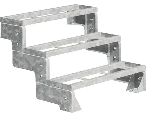 Außentreppe Pertura Tallis ohne Geländer 3 Einlegestufen 80 cm Metall