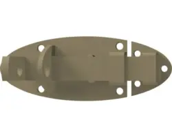 Türriegel Duravis 90x40 mm perlbeige