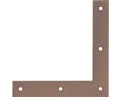 Eckwinkel Duravis 120x120x20 mm rostbraun 1 Stück
