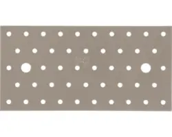 Lochplatte Duravis 200x100x2 mm perlbeige