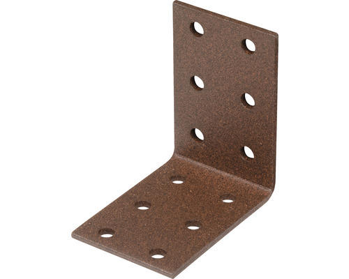 Lochplattenwinkel Duravis 60x60x40 mm rostbraun 1 Stück