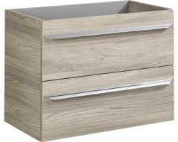 Waschbeckenunterschrank Fackelmann Luxor 60,5x80x45 cm ohne Waschbecken esche grau