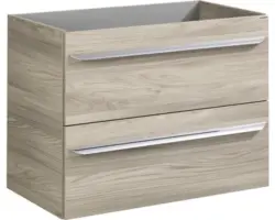 Waschbeckenunterschrank Fackelmann Luxor 60,5x80x45 cm ohne Waschbecken esche grau