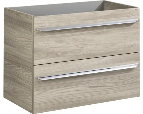 Waschbeckenunterschrank Fackelmann Luxor 60,5x80x45 cm ohne Waschbecken esche grau