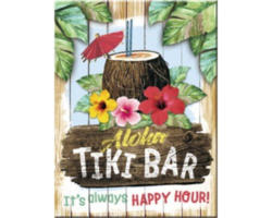 Dekomagnet Tiki Bar 6x8 cm