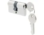 Hornbach Profilzylinder 22/22 mm Messing vernickelt