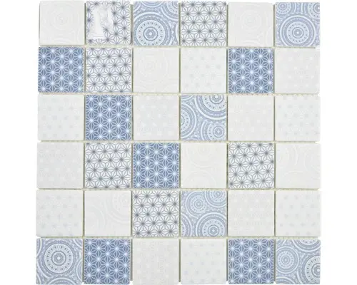 Glasmosaik Emily 41 30,0x30,0 cm blau