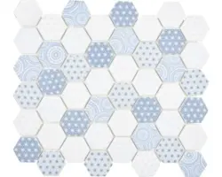 Glasmosaik Emily HX45 32,4x28,0 cm blau