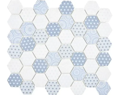 Glasmosaik Emily HX45 32,4x28,0 cm blau