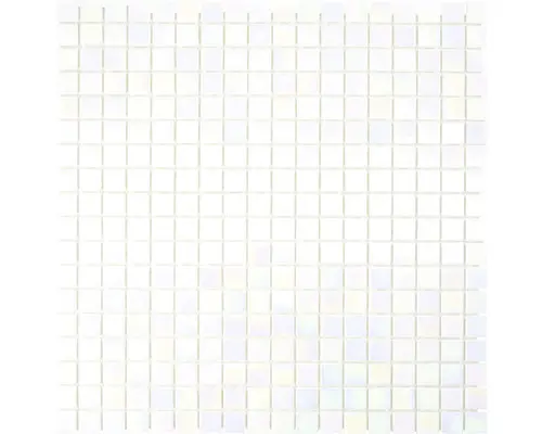 Glasmosaik GM MRY 100 29,5x29,5 cm weiß