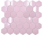Hornbach Keramikmosaik Hexagon HX 520 32,5x28,1 cm altrosa