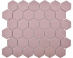 Hornbach Keramikmosaik Hexagon HX AT54 32,5x28,1 cm klinkerrot