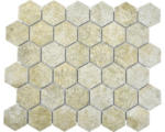 Hornbach Keramikmosaik Hexagon HX Curio GB 32,5x28,1 cm beige