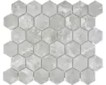 Hornbach Keramikmosaik Hexagon HX Curio MG 32,5x28,1 cm grau