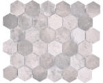 Hornbach Keramikmosaik Hexagon HX Curio ZDG 32,5x28,1 cm grau