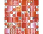 Hornbach Glasmosaik XCM MC579 29,8x29,8 cm silber rot