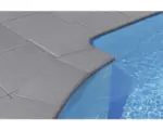 Hornbach Poolumrandung Beckenrandstein Margo Terrassen-Anschlussplatte Perlgrau 49,5 x 49,5 x 3,2 cm