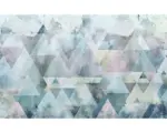 Hornbach Fototapete Vlies P018A-VD4 Pure Triangles Blue 4-tlg. 400 x 250 cm