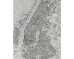 Hornbach Fototapete Vlies P033-VD2 NYC Map 2-tlg. 200 x 250 cm