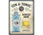 Hornbach Blechschild Gin & Tonic 30x40 cm