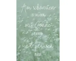 Postkarte Sonne im Herzen und Flausen im Kopf 10,5x14,8 cm