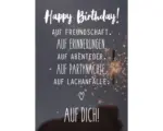 Hornbach Postkarte Happy Birthday! Auf Dich! 10,5x14,8 cm