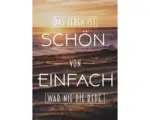 Hornbach Postkarte Das Leben ist schön. Von einfach war nie die Rede 10,5x14,5 cm