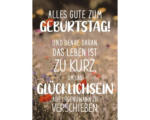 Hornbach Postkarte Alles Gute zum Geburtstag! Das Leben ist zu kurz... 10,5x14,8 cm