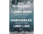 Hornbach Grußkarte Freundschaft die 7-Jahres-Marke... 11,5x16 cm