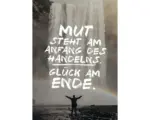 Hornbach Postkarte Mut steht am Anfang des handelns. Glück am Ende 10,5x14,8 cm