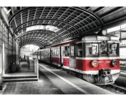 Fototapete Papier 11392P4 Zug 2-tlg. 254x184 cm