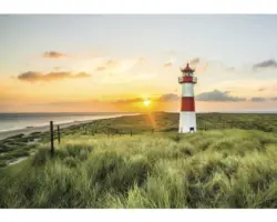 Fototapete Vlies 11678V4 Leuchtturm 2-tlg. 254x184 cm