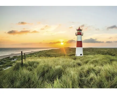 Fototapete Vlies 11678V4 Leuchtturm 2-tlg. 254x184 cm