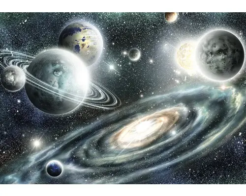 Fototapete Vlies 11896V4 Weltraum 2-tlg. 254x184 cm