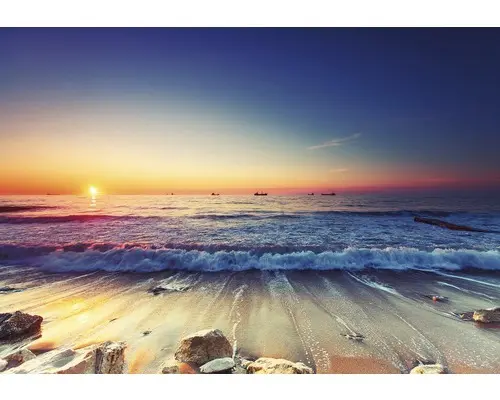 Fototapete Papier 12623P4 Strand Meer 2-tlg. 254x184 cm