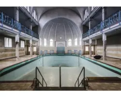 Fototapete 12635P8 Papier Schwimmbecken 368x254 cm