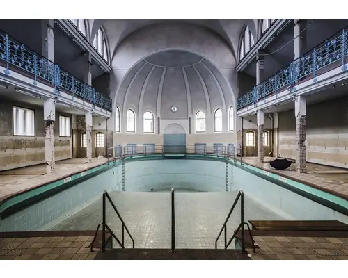 Fototapete 12635P8 Papier Schwimmbecken 368x254 cm