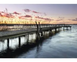 Fototapete Papier 12651P4 Brücke 2-tlg. 254x184 cm