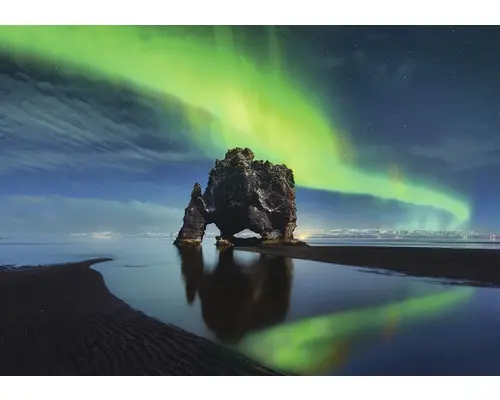 Fototapete 12652P8 Papier Grünes Polarlicht 368x254 cm