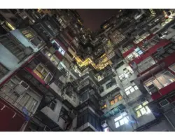 Fototapete 12669P8 Papier Stadt bei Nacht 368x254 cm