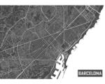 Hornbach Fototapete Vlies 12745V4 Barcelona Karte 2-tlg. 254x184 cm