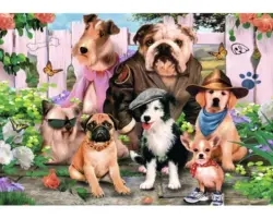 Fototapete 12879P8 Papier Lustige Tier-Selfies 368x254 cm