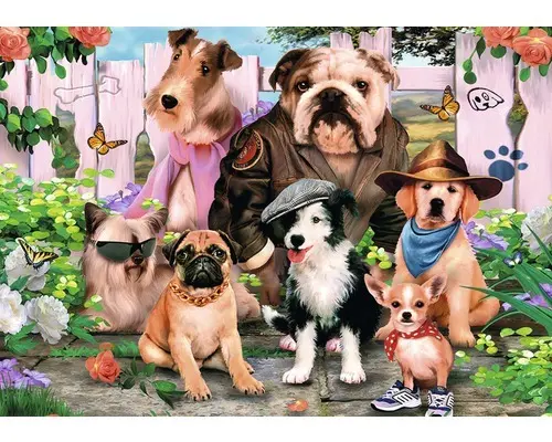 Fototapete 12879P8 Papier Lustige Tier-Selfies 368x254 cm