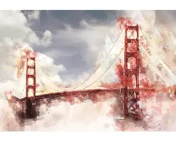 Fototapete 12920P4 Papier Brücke 254x184 cm