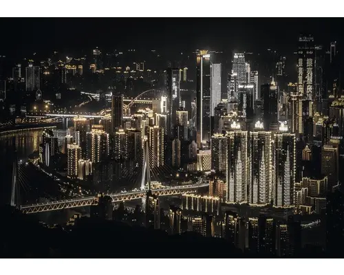 Fototapete 12998P8 Papier Nacht in der Stadt 368x254 cm