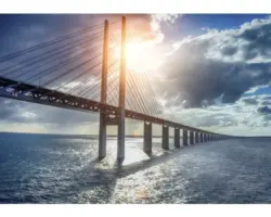 Fototapete 13028V8 Vlies Brücke Wasser 368x254 cm