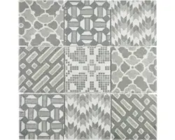 Keramikmosaik Pico G 29,8x29,8 cm grau