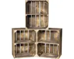 Hornbach Vintage Obstkiste geflammt 50x40x30 cm 3er-Set