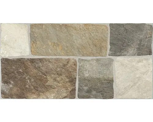 Feinsteinzeug Bodenfliese Leo 30,2x60,4 cm beige creme braun