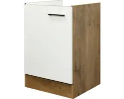 Spülenunterschrank Flex Well Vintea magnolia matt 50x82x57 cm mit Drehtür